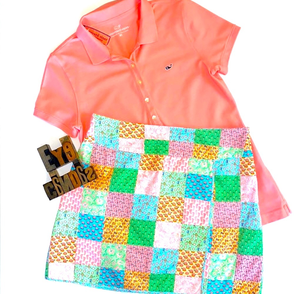 🐳VINEYARD VINES Women’s Patchwork Flap Skirt